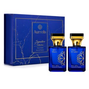 Aurrelis Signature Perfume Combo Pack of 2 – After Hours & Flame and Amber Extrait De Parfum for Men & Women | Long Lasting Luxury Unisex Fragrance Gift Set | 55ml Each Upto 18 Hours (110ml)